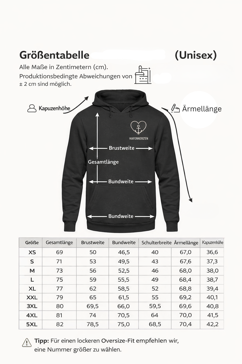 Hafenherzen ♡ Hoodie – One Crew Edition
