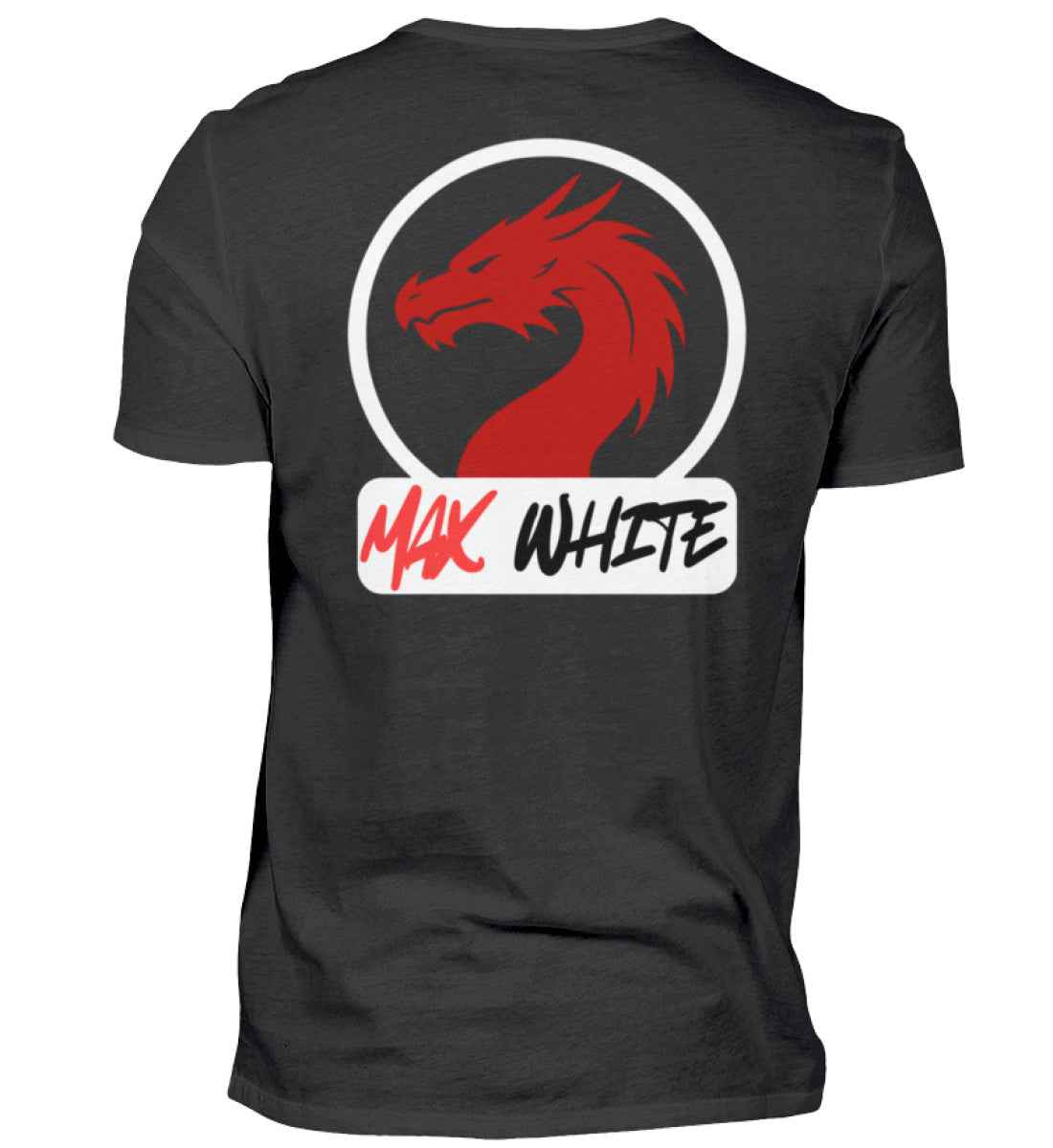 Max-White T-Shirt Black - Herren Premiumshirt