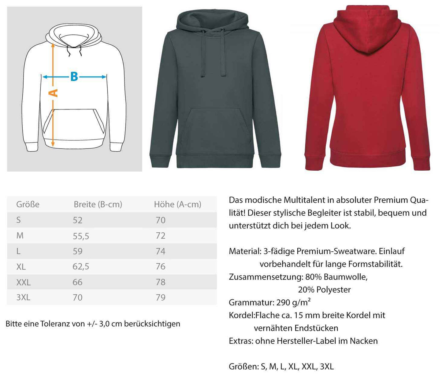 Verkehrsschmiede Andreas Hoodie  - Unisex Premium Kapuzenpullover