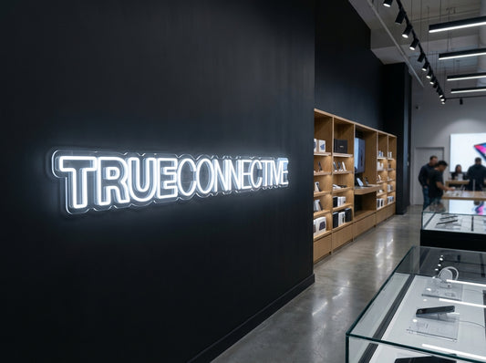🤍 TrueConnective Neon Sign – Clean White Edition