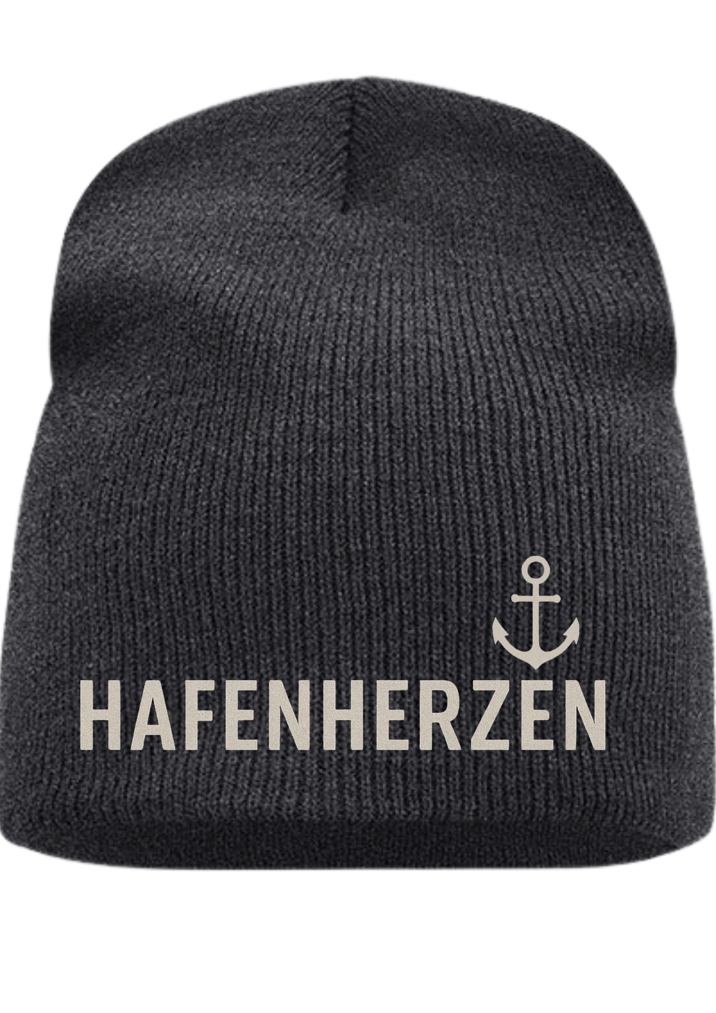 ⚓ Hafenherzen Beanie – Dein Style für jedes Wetter 🖤 (Stick)