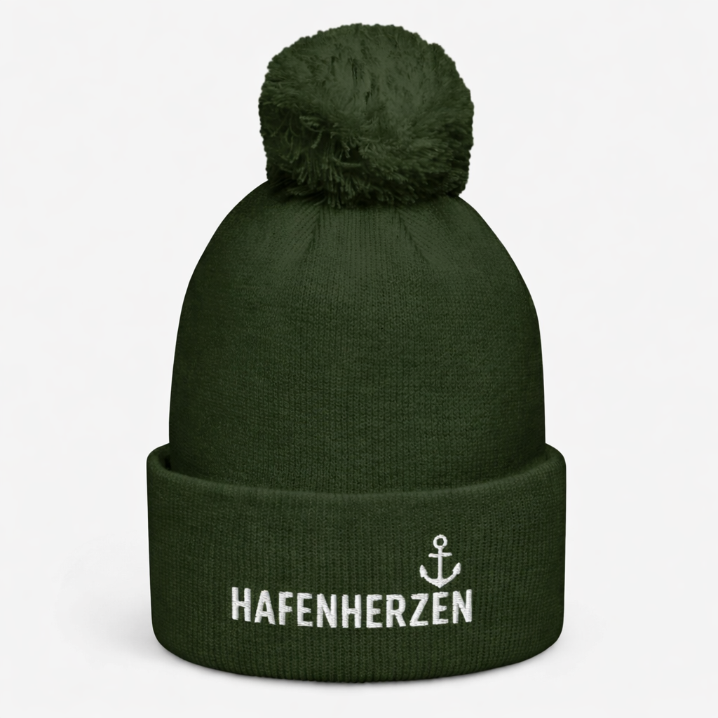 Hafenherzen Bommelmütze Stick