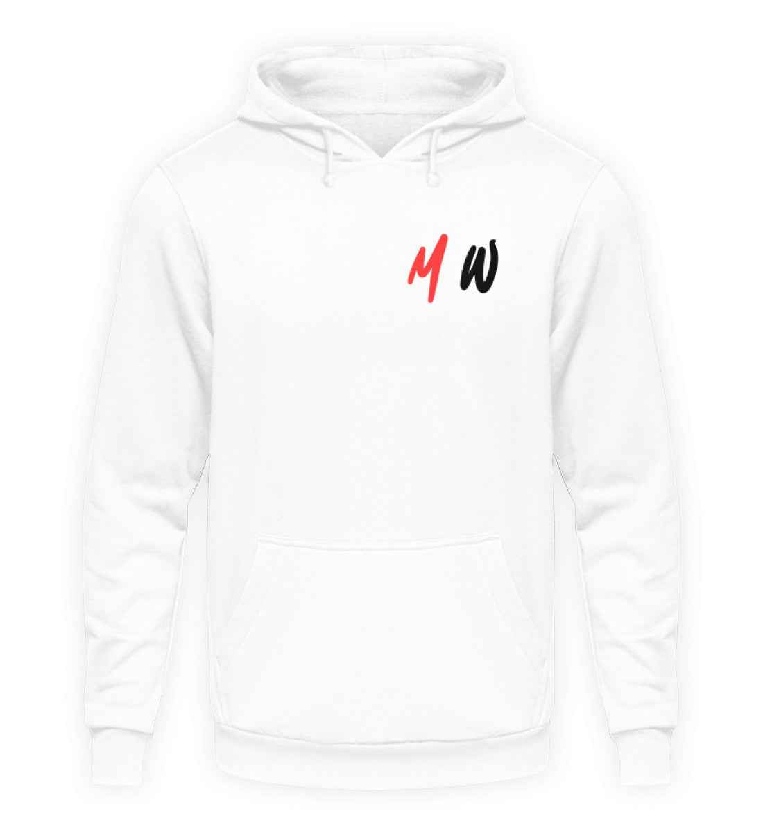 Max-White Hoodie Weiß/Grün  - Unisex Kapuzenpullover Hoodie
