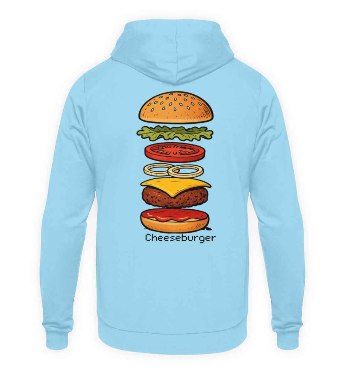 Exploded Burger Hoodie  - Unisex Kapuzenpullover Hoodie