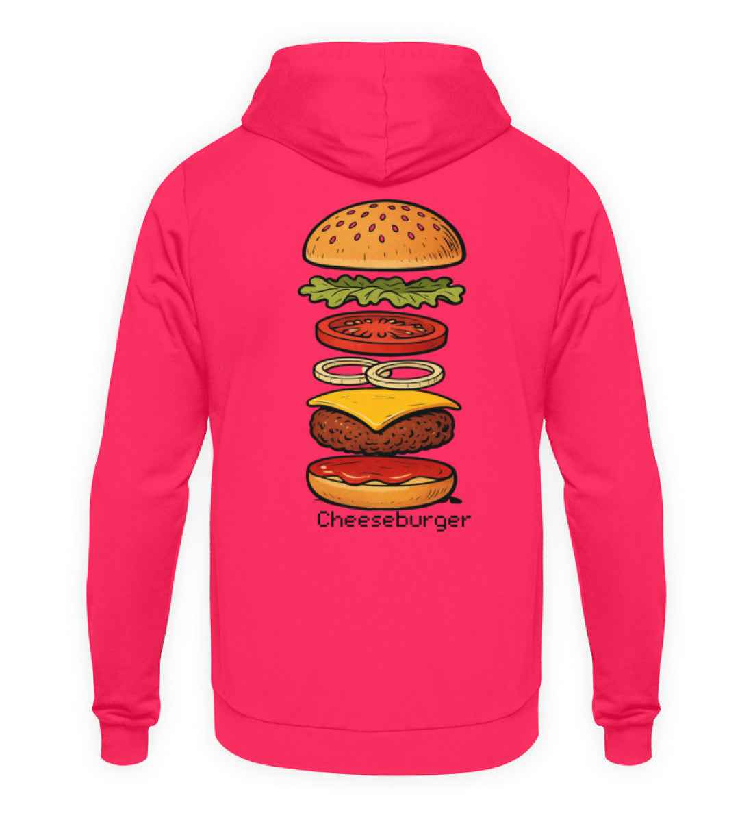 Exploded Burger Hoodie  - Unisex Kapuzenpullover Hoodie