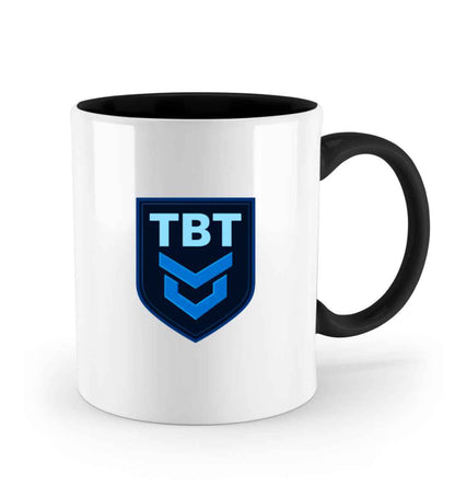 Blakehorst Zweifarbige Tasse – Weiß mit farbigem Innenrand | 330 ml Keramik