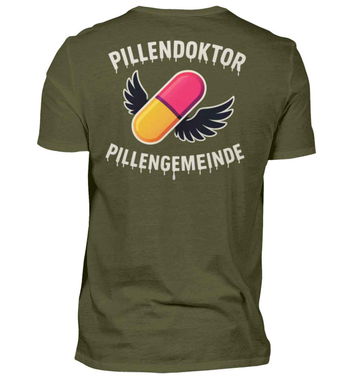 Pillendoktor x Pillengemeinde Unisex T-Shirt – Community Shirt | 185 g/m² | 100% Baumwolle