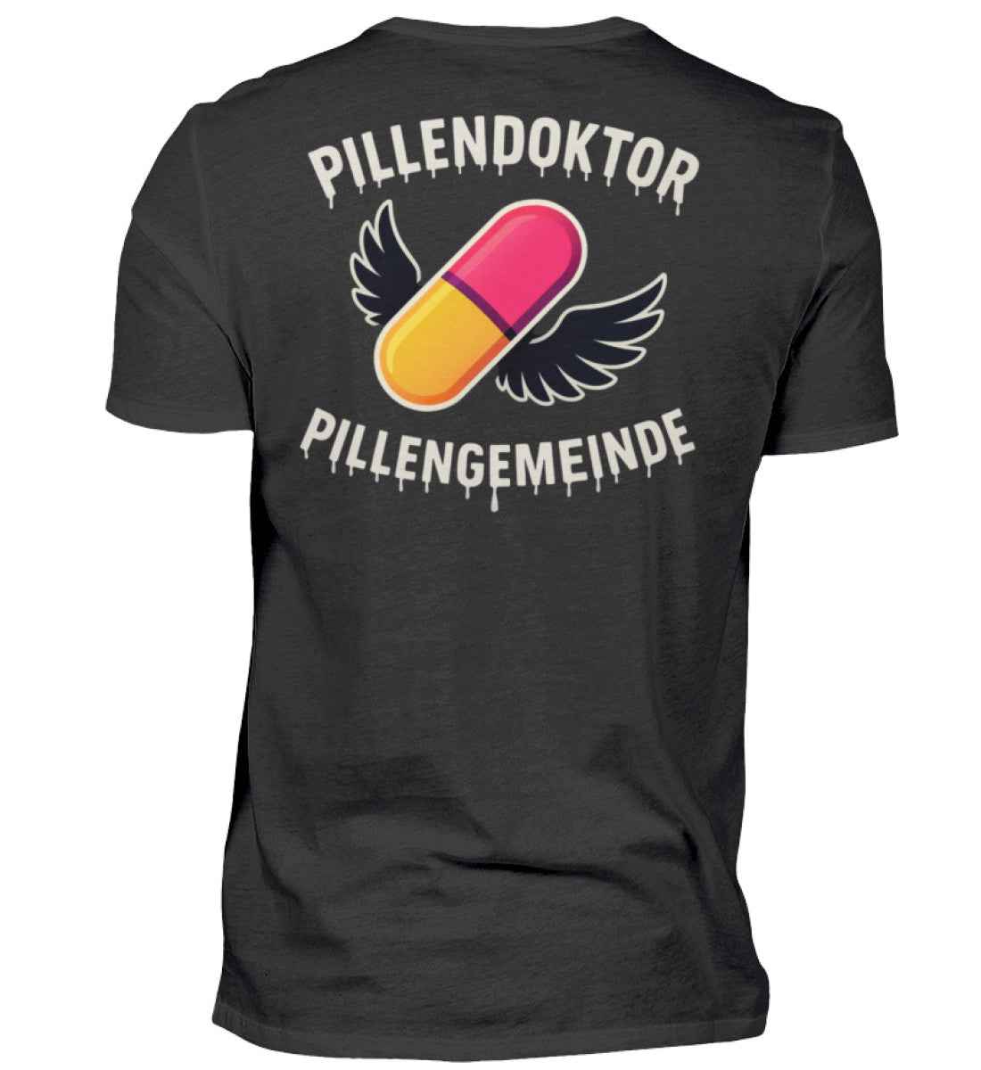 Pillendoktor x Pillengemeinde Unisex T-Shirt – Community Shirt | 185 g/m² | 100% Baumwolle