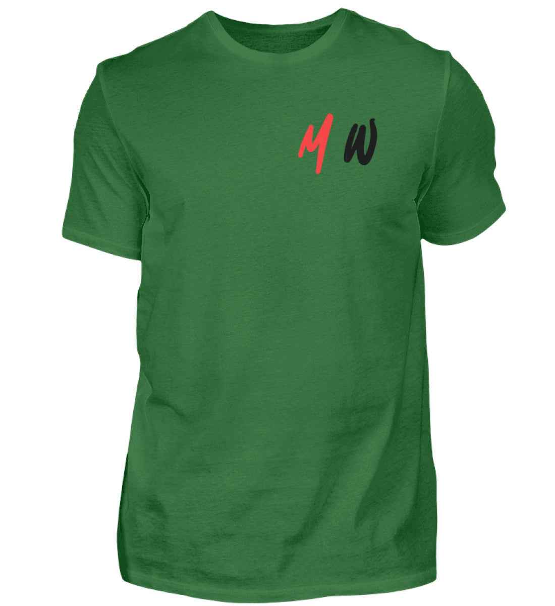 Max-White T-Shirt White/Green  - Herren Premiumshirt