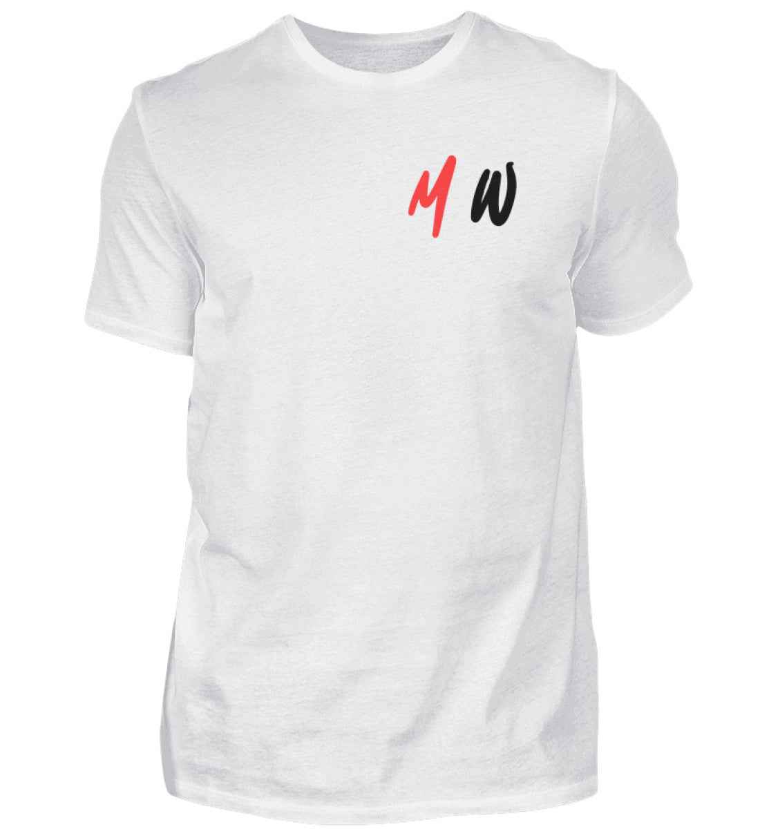 Max-White T-Shirt White/Green  - Herren Premiumshirt