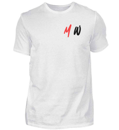 Max-White T-Shirt White/Green  - Herren Premiumshirt