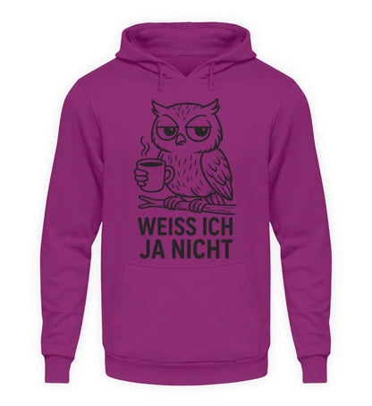 Ich weiß ja nicht  - Unisex Kapuzenpullover Hoodie