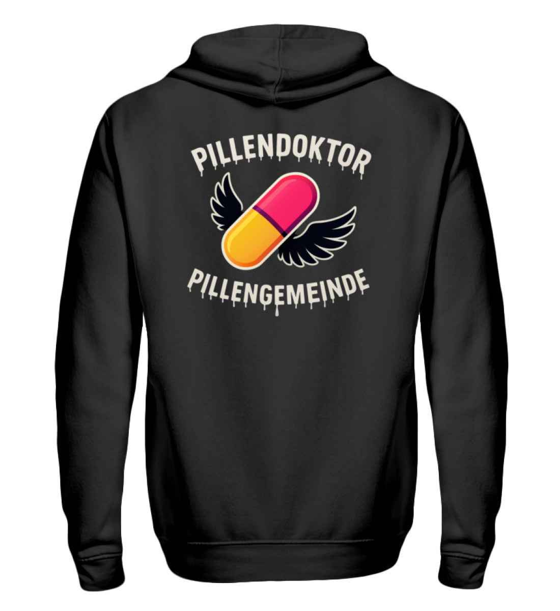 Pillendoktor x Pillengemeinde Unisex Zipper – Community Zip Hoodie | 80/20 Baumwolle