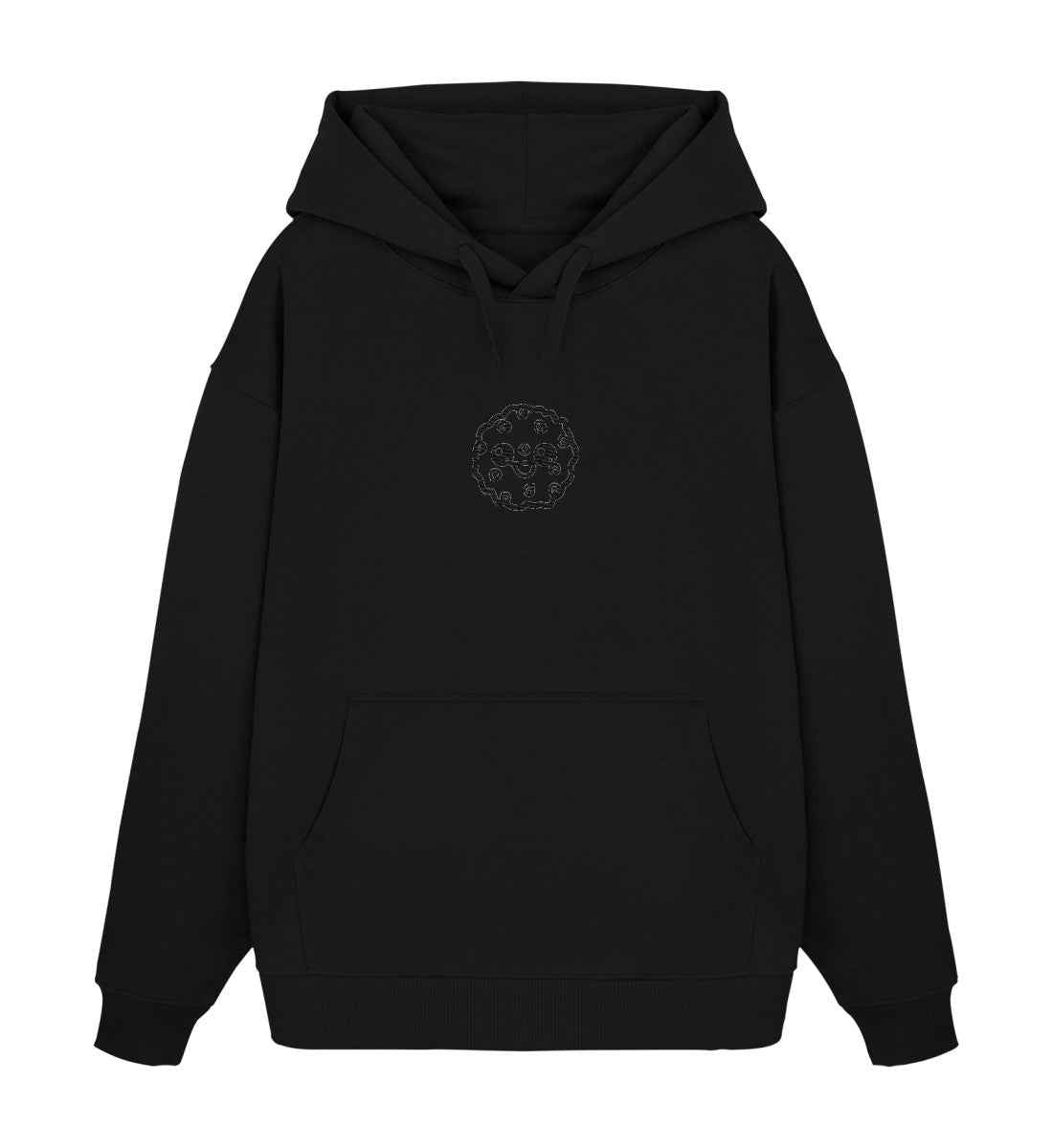 Kexxy Black  - Organic Oversize Hoodie 2.0 ST/ST mit Stick