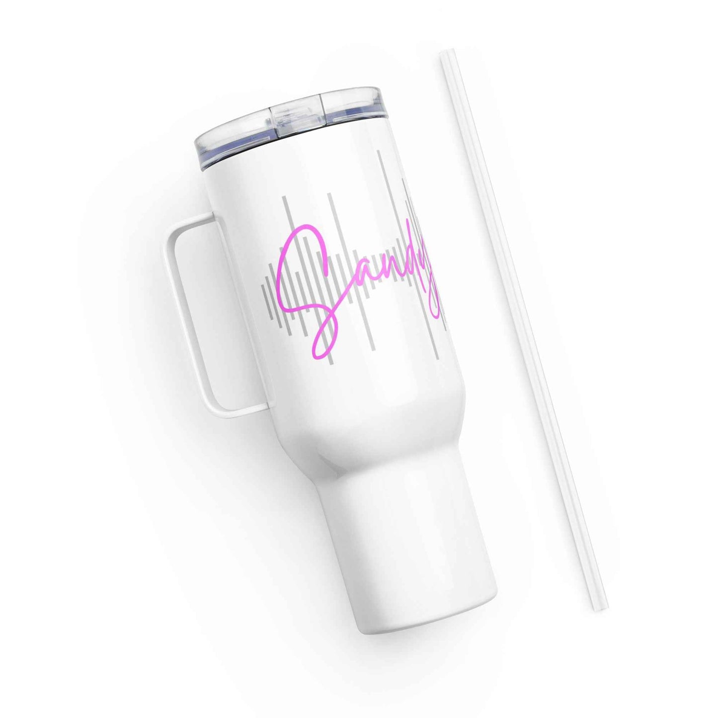 😎Sandy Beats Reisebecher mit Griff😎