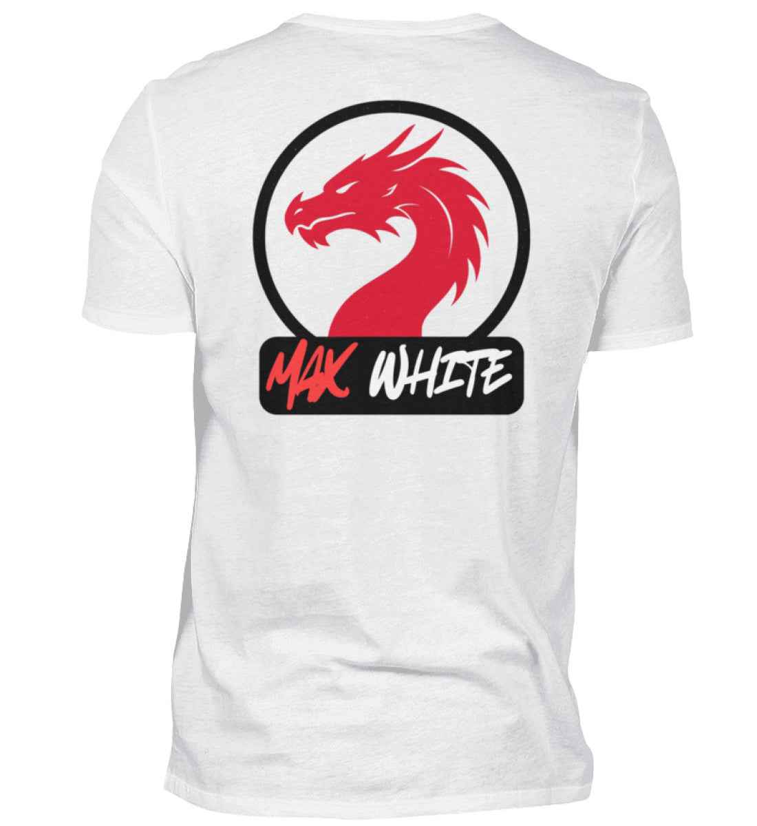 Max-White T-Shirt White/Green  - Herren Premiumshirt